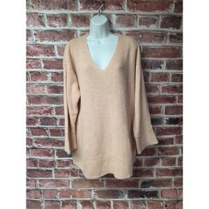 Women's CALVIN KLEIN V Neck Sparkly Acrylic Sweater 0X